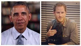 哈利王子、歐巴馬,圖/翻攝自哈利王子、歐巴馬臉書