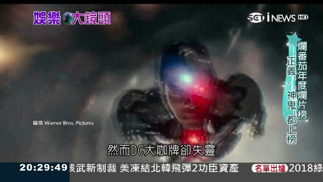 爛番茄年度爛片　正義、神鬼都入榜