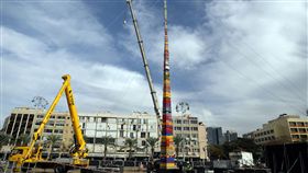 樂高,樂高塔,金氏世界紀錄,癌症,病童,以色列,Tel Aviv,Tel Aviv,紀念,積木　圖／路透社／達志影像