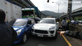 國道林口段10車追撞　回堵5公里
