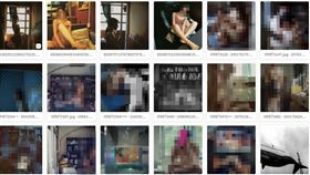 網路瘋傳68P、218P、512P等不同組的群交趴「藝術套圖」。（圖／翻攝mega）１６：９