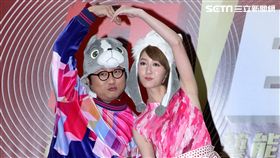 黃子佼、納豆、瑪莉、王少偉、花花出席台視《2018超級巨星紅白藝能大賞》主持人亮相記者會。（記者邱榮吉/攝影）