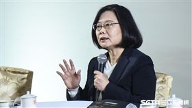 總統蔡英文2017年終媒體茶敘。 圖／記者林敬旻攝