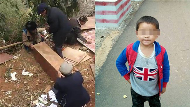 男童火盆取暖慘死　窮雙親拼棺材送終
