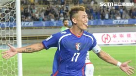 中華男足對上巴林17號陳柏良 圖／記者林敬旻攝