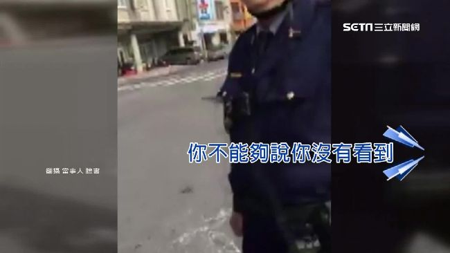 路口無待轉標誌卻開單　騎士與警爭執