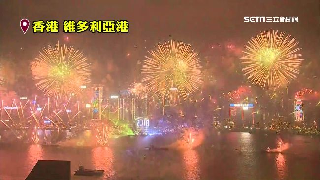 迎新年！紐澳最早、杜拜燈光璀璨如鑽