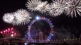 倫敦跨年煙火秀