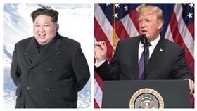 川普、金正恩，合成圖/翻攝自The White House YouTube、朝中社