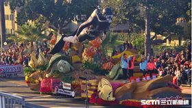 華航美國玫瑰花車「守護海洋」蟬聯花車首獎。（圖／華航提供）