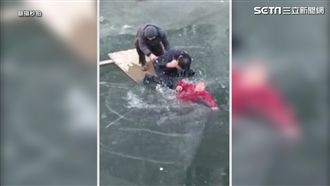 熱心大叔徒手破冰　零下五度勇救老婦