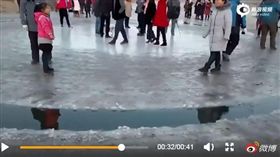 神秘,冰圈,中國大陸,自轉,外星人,飛碟（圖／翻攝自微博）http://video.sina.com.cn/p/news/s/doc/2018-01-02/095567739197.html