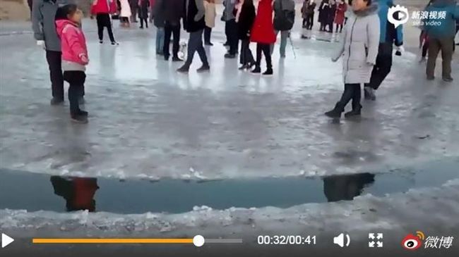 飛碟基地？陸驚現神秘冰圈可載人旋轉