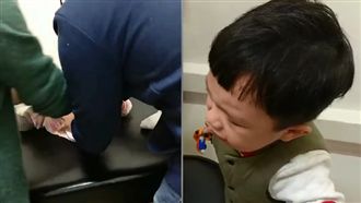 陪打預防針　3歲哥崩潰：不要打妹妹