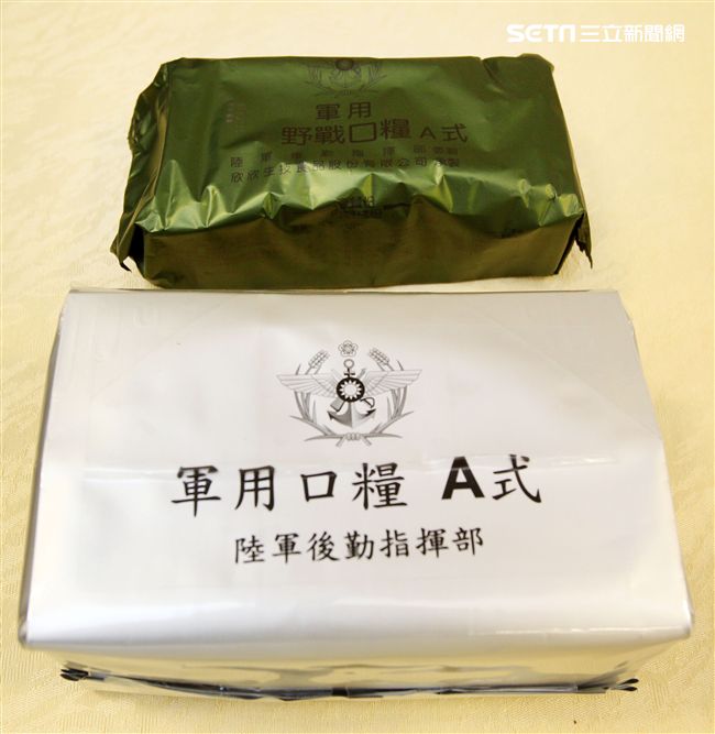 國軍新式野戰口糧，口味選擇多樣性、提升食用飽足感。（記者邱榮吉/攝影）