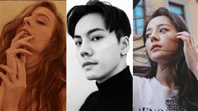 ▲bruna、陳偉霆、迪麗熱巴。（圖／翻攝自brunagmarth IG、陳偉霆、迪麗熱巴微博）