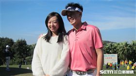 ▲富邦悍將投手蕭一傑新婚夫婦。（圖／記者蕭保祥攝）