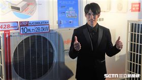陽岱鋼連兩年代言空調品牌。（圖／記者王怡翔攝）