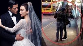 ▲郭富城街頭親吻方媛。（圖／翻攝自微博）