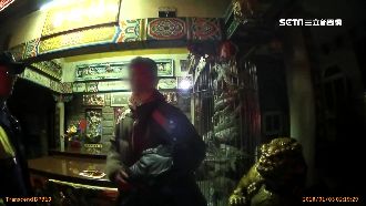 慣犯公廟行竊　遇警嚇到金紙撒滿地