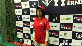 ▲台北永春高中選手陳怡賢出席棒球營。（圖／記者蕭保祥攝）