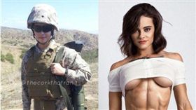 美國海軍陸戰隊擔任獸醫的女軍人凱特琳。（圖／翻攝Caitlin IG）