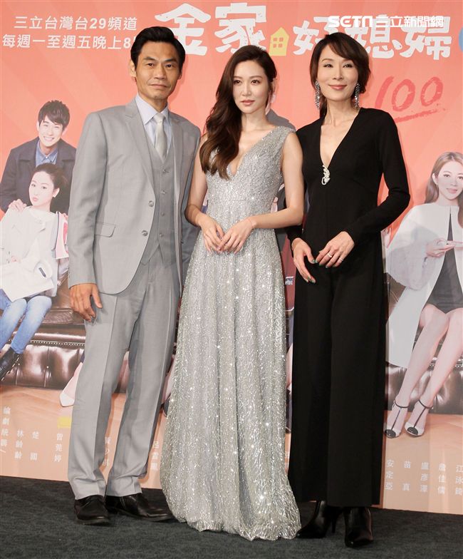 黃少祺、高宇蓁、曾莞婷、江宏恩、謝承均、韓瑜出席八點檔連續劇「金家好媳婦」首映會。（記者邱榮吉/攝影）