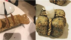 米其林,擺盤,餐巾,石頭,Tracy-Ann Oberman　圖／翻攝自推特