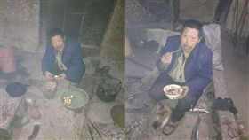 中國大陸,陝西,紫陽縣,老父為兒子不肯搬家(圖/微博)