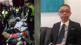 勞工團體,抗議,勞基法,台北車站,臥軌,抗議/翻攝畫面
師大政治所,教授,范世平/臉書