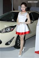 性感車模Amy yen。（記者邱榮吉/攝影）