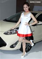 性感車模Amy yen。（記者邱榮吉/攝影）