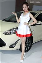 性感車模Amy yen。（記者邱榮吉/攝影）
