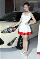 性感車模Amy yen。（記者邱榮吉/攝影）