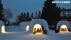日本東北雪祭,秋田橫手雪屋祭。（圖／一般社団法人横手市観光協会）