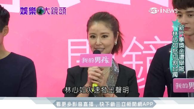 林心如被貼台獨標籤　「誤殺」喊冤