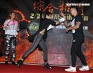 林又立、劉宇柔任RFC首屆綜合格鬥錦標賽大使。（記者邱榮吉/攝影）