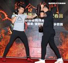 林又立、劉宇柔任RFC首屆綜合格鬥錦標賽大使。（記者邱榮吉/攝影）