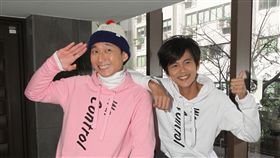 環遊世界回來的浩子馬上與搭檔阿翔會合，浩角翔起準備2018再次出發。（記者邱榮吉/攝影） 