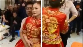 婚鬧,大陸,低俗,網友,新人,摸下體,猥褻　圖／翻攝自搜狐視頻