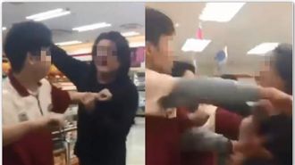 醉男大鬧便利商店　警察一來立刻龜縮