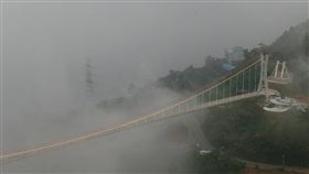梅山太平雲梯啟用全國最長景觀吊橋嘉義縣梅山鄉太平雲梯8月23日上午啟用。全長281公尺，海拔高度1000公尺，可眺望嘉南平原，遊客若登梯將有走入雲霧中感覺。（民眾提供）中央社記者黃國芳傳真　106年9月1日