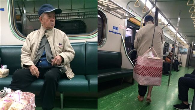老翁寒流穿拖鞋　「挑米香」賣為病妻