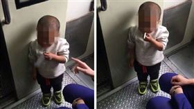 大陸有一名4歲男童在火車吸菸區內叼著一根香菸「吞雲吐霧」，整個動作如同「老菸槍」般的熟練，其他乘客看到後立刻通報駐車員警，最後員警找到男童的父母，進行了批評教育。（圖／翻攝自微博）