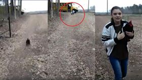 公雞,接姊姊放學,校車(臉書 https://www.facebook.com/FrogTheRooster/videos/1787247271569288/)