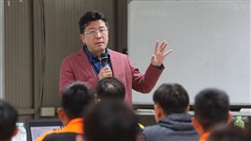 統一獅董事長涂忠正勉勵全體隊員。（圖／統一獅提供）