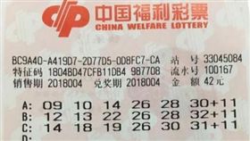 ▲中4000多萬人民幣的頭獎彩券。（圖／取自網路）