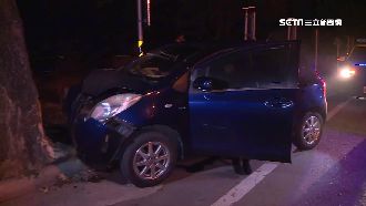 醉女自撞辯沒喝　酒測0.38秒打臉