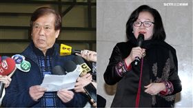 公廣集團董事長陳郁秀、華視總經理郭建宏　合成圖／記者邱榮吉攝影、中央社