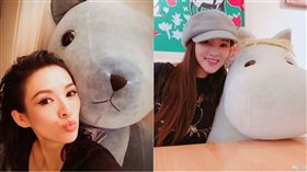 伊能靜,章子怡（圖／翻攝自微博）